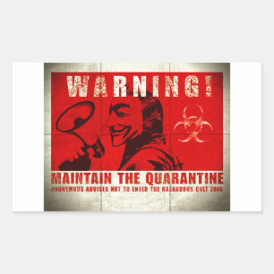 Zombie, signieren rechteckiger aufkleber