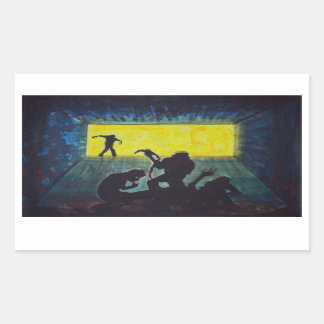 Zombie Silhouette Dark Art Horror Aufkleber