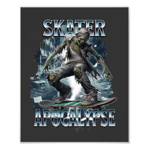 ZOMBIE-SKATER-APOKALYPSE FOTODRUCK