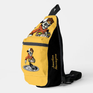 Zombie Skater individuelle Name Crossbody Bag