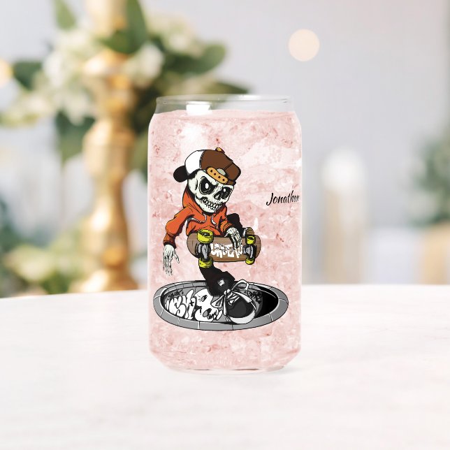Zombie Skater individuelle Name Dosenglas (Insitu (Hochzeit))