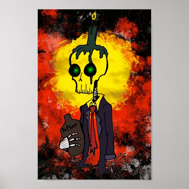 Zombie Skeleton Poster (Vorne)