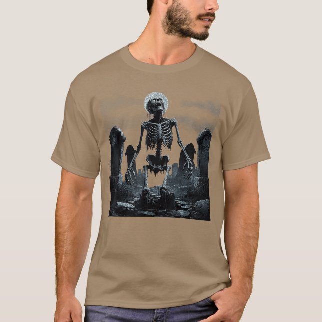 Zombie Skeleton Undead Horror Grave Goth Art frien T-Shirt (Vorderseite)