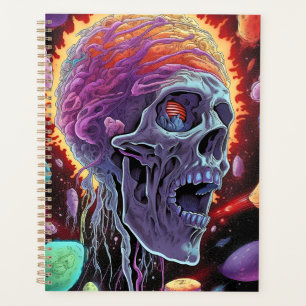 Zombie Skull Creature Sci-fi-Horror Art Planer