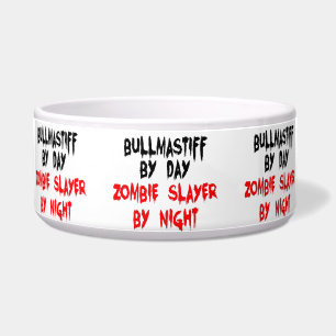 Zombie Slayer Bullmastiff Dog Brewling Napf
