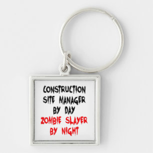 Zombie Slayer Construction Site Manager Schlüsselanhänger