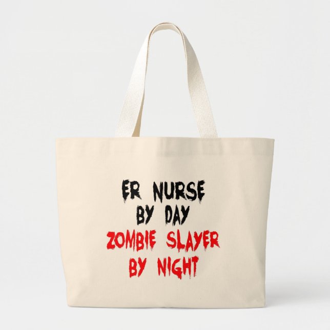 Zombie Slayer ER Nurse Jumbo Stoffbeutel (Vorne)