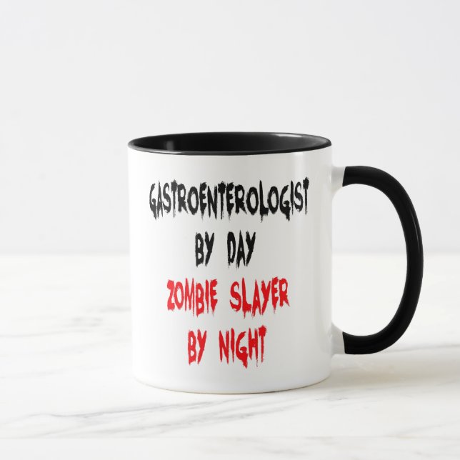 Zombie Slayer Gastroenterologin Tasse (Rechts)