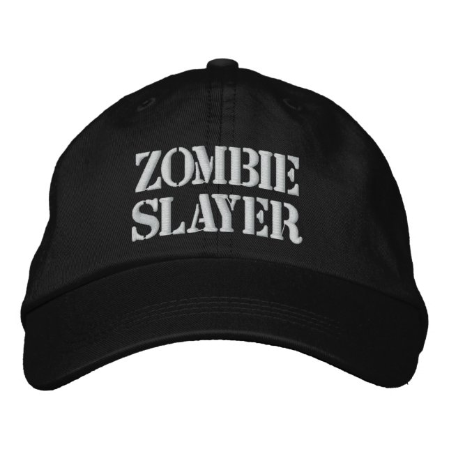 Zombie Slayer Hat Bestickte Kappe (Vorderseite)
