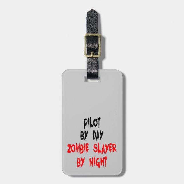 Zombie Slayer Pilot Gepäckanhänger (Vorderseite vertikal)