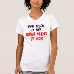 Zombie Slayer Swim Coach T-Shirt