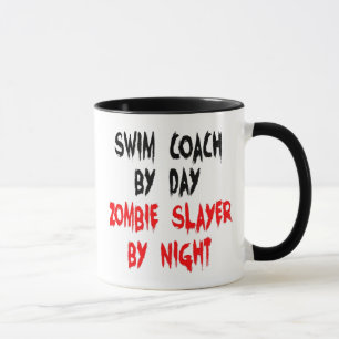 Zombie Slayer Swim Coach Tasse
