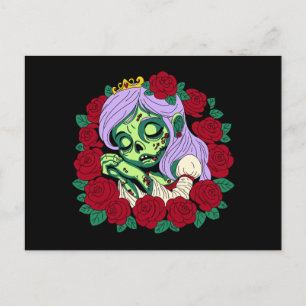 Zombie Sleeping Beauty Postkarte