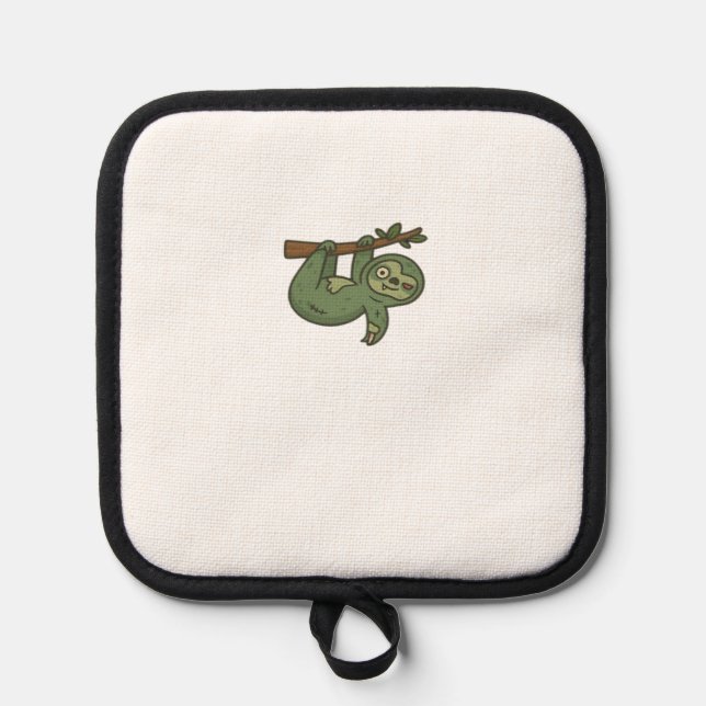 Zombie Sloth Classic T-Shirt Topflappen (Vorderseite)