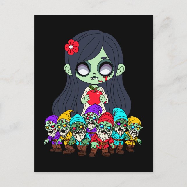 Zombie Snow White Postkarte (Vorderseite)