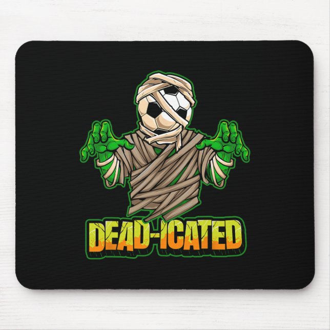 Zombie Soccer Player Scary Soccer Halloween  Mousepad (Vorne)