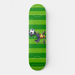 Zombie Soccer Spieler ein letzter Kick Skateboard