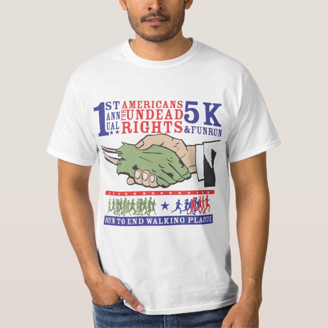 Zombie-Spaß-Laufhemd T-Shirt (Vorderseite)