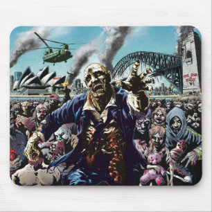 Zombie-Städte: Sydney-Zombie-Mausunterlage Mousepad