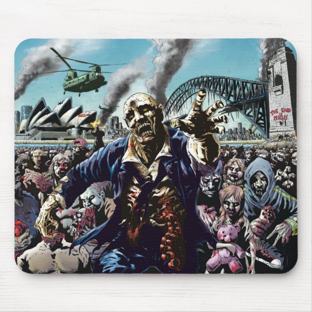 Zombie-Städte: Sydney-Zombie-Mausunterlage Mousepad (Vorne)