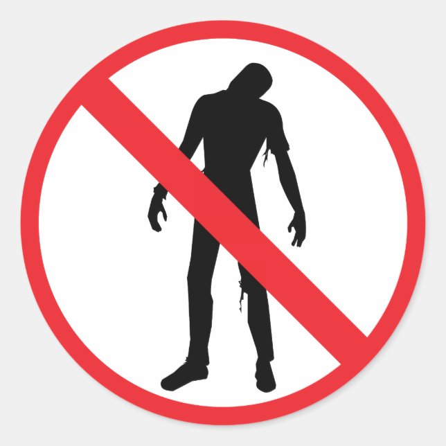 Zombie Sticker (Vorderseite)