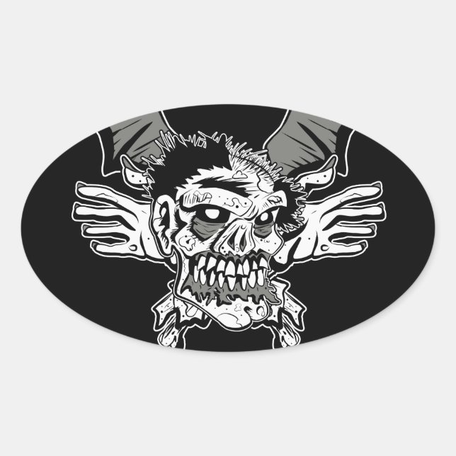 Zombie Sticker (Vorderseite)