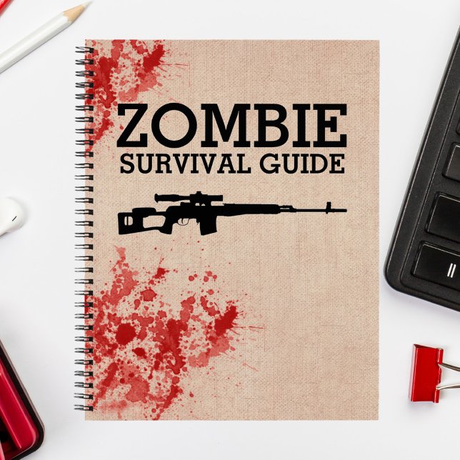Zombie Survival Guide Funny Notizbuch (Von Creator hochgeladen)