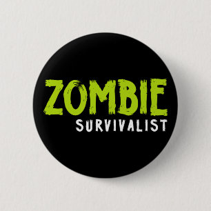 Zombie Survivalist. Button