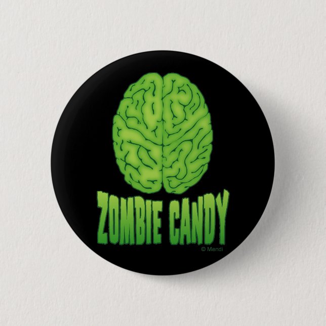 Zombie-Süßigkeit Button (Vorderseite)
