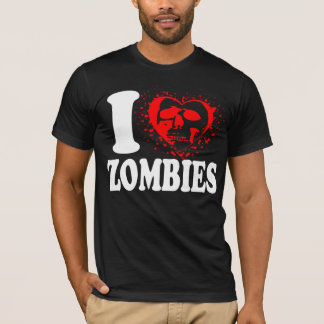 Zombie-T-Stück T-Shirt des Herzens I