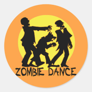 Zombie-Tanz-Aufkleber/Umschlag Aufkleber