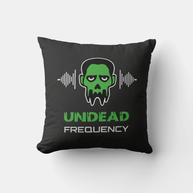 Zombie-Techno-Rave Kissen (Vorderseite)