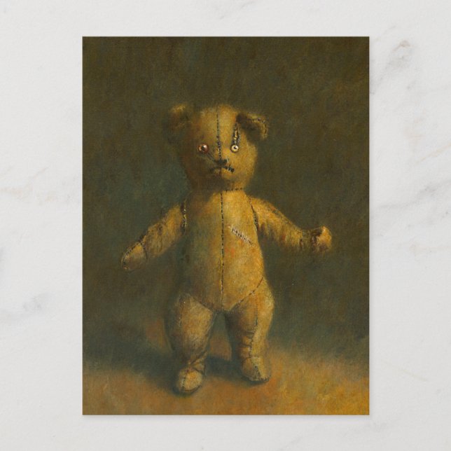Zombie Teddy Bear Postcard Postkarte (Vorderseite)