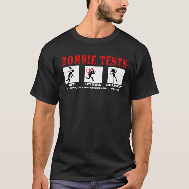 Zombie-Tests T-Shirt (Vorderseite)
