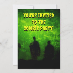 Zombie Theme Party Einladung