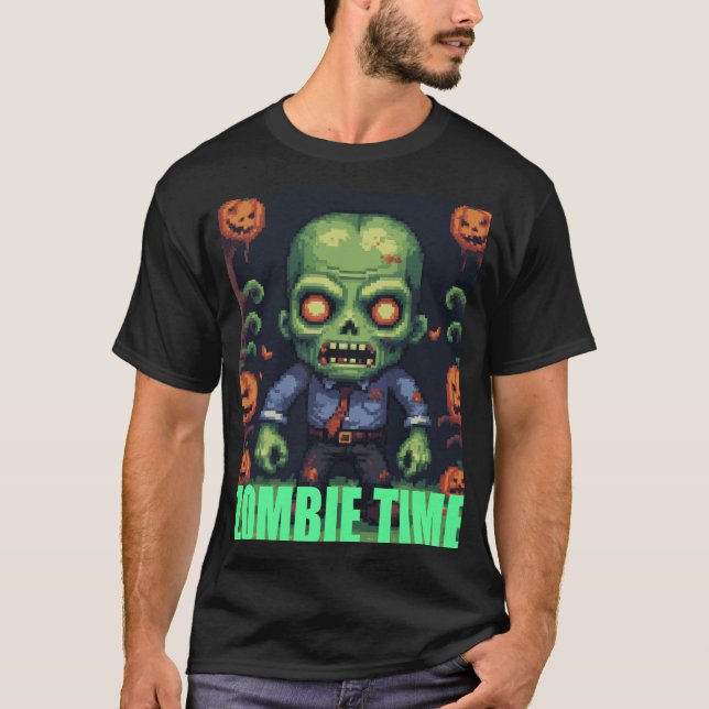 Zombie Time Halloween T-Shirt (Vorderseite)