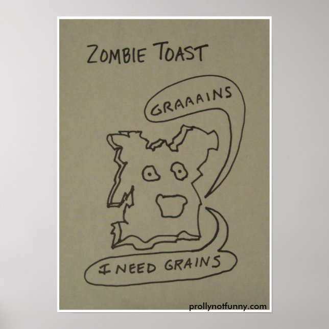 Zombie Toast Poster (Vorne)