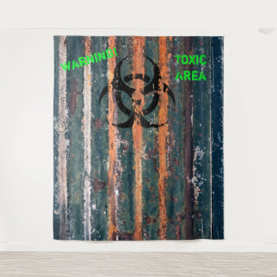 Zombie Toxic Zone Halloween Costume Party Foto Wandteppich