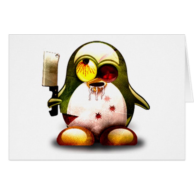 Zombie Tux (Linux Tux) (Vorderseite (Horizontal))