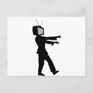 Zombie TV Postkarte