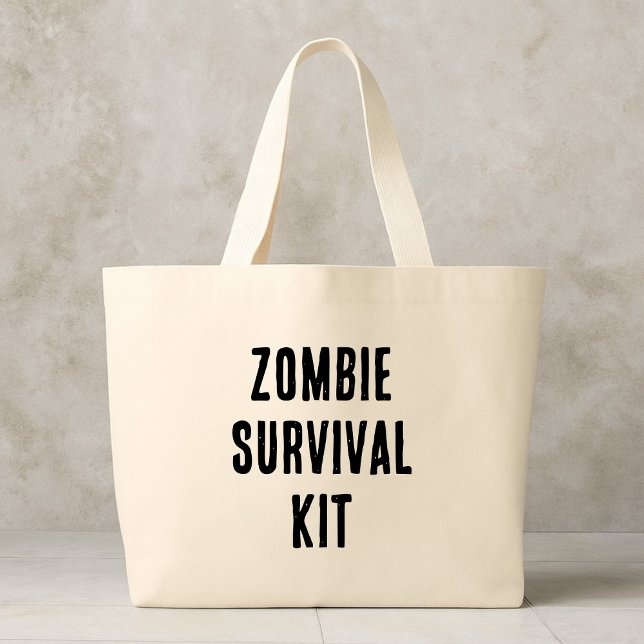 Zombie-Überlebenskit Jumbo Stoffbeutel (Von Creator hochgeladen)
