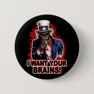 Zombie-Uncle Sam Button
