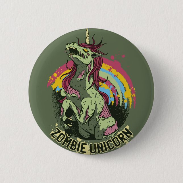 Zombie unicorn button (Vorderseite)