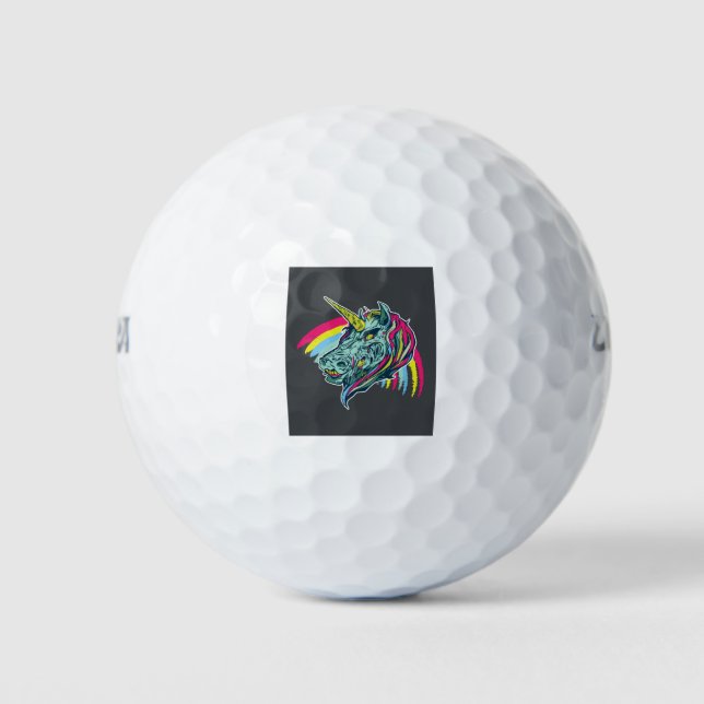Zombie Unicorn Golfball (Vorderseite)