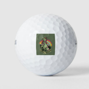 Zombie unicorn golfball
