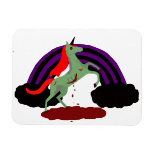 Zombie Unicorn Magnet