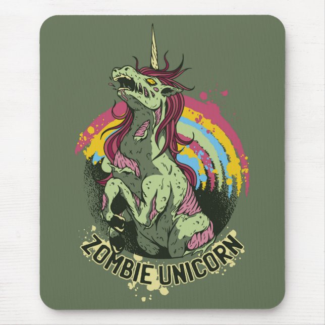 Zombie unicorn mousepad (Vorne)