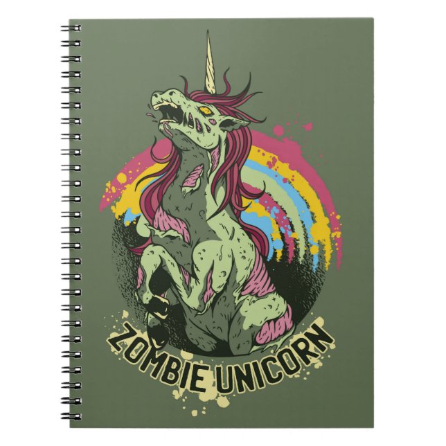 Zombie unicorn notizblock (Vorderseite)