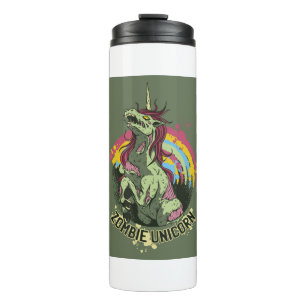 Zombie unicorn thermosbecher