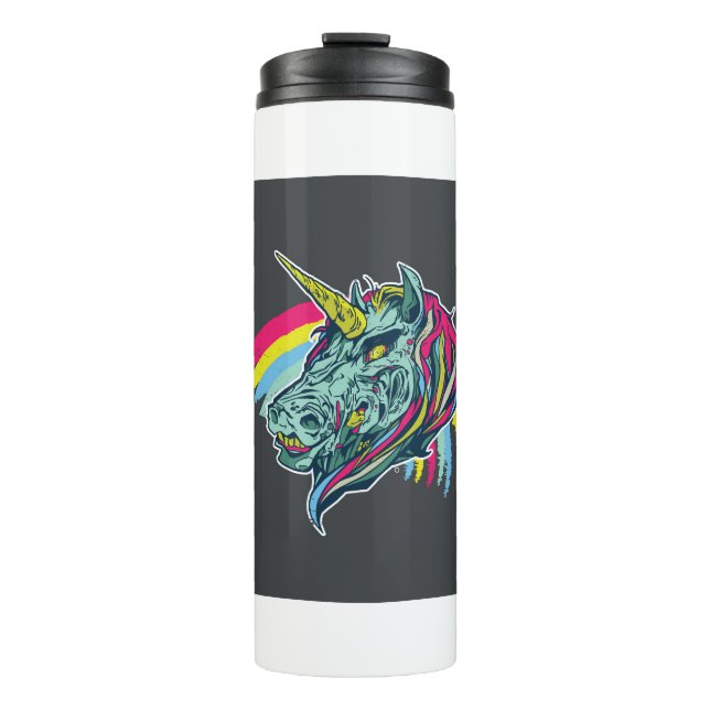 Zombie Unicorn Thermosbecher (Vorderseite)